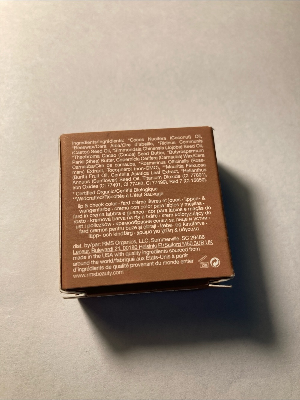 rms Lip2Cheek Cream Blush - Warm Brown color Spell - Picture 5 of 5
